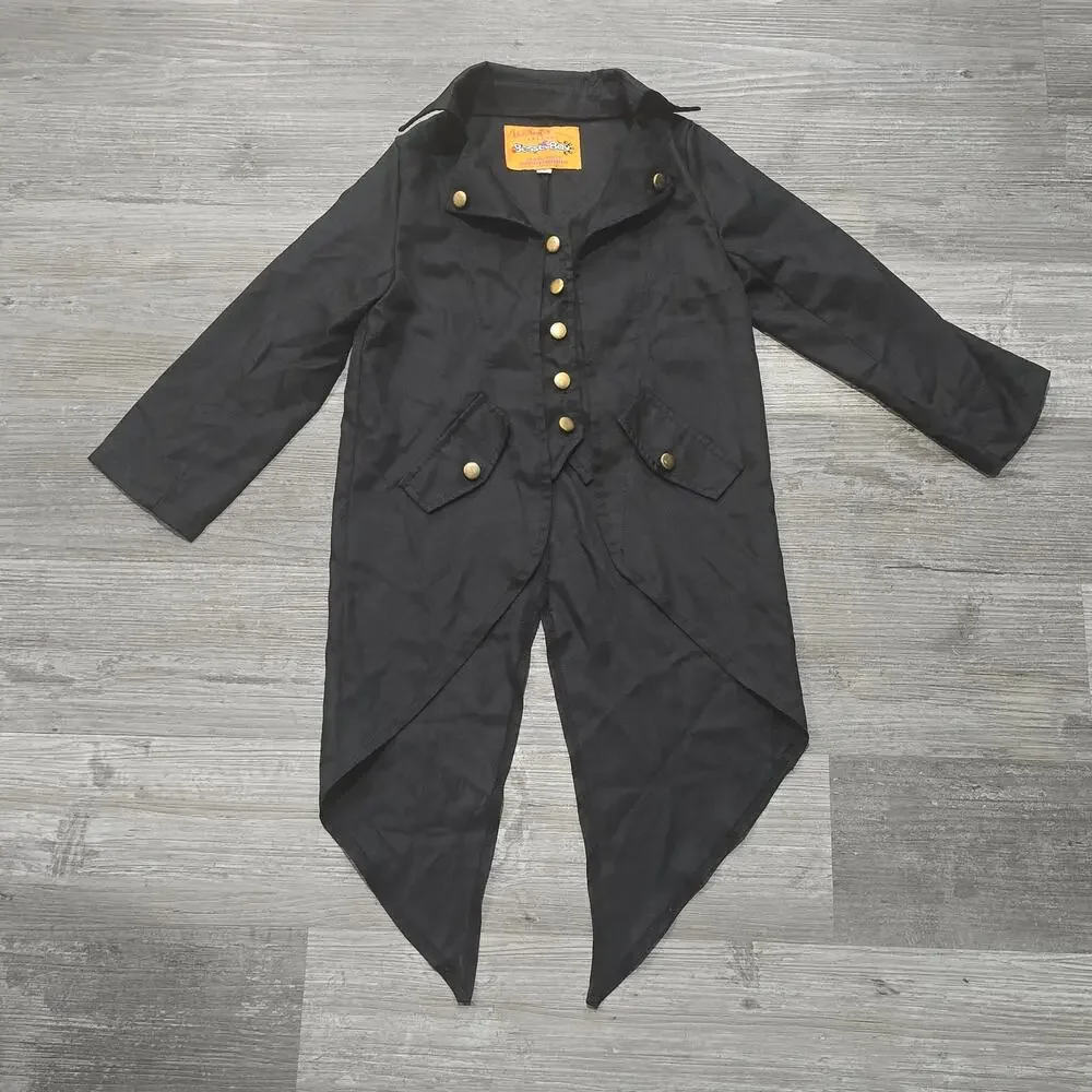 BesserBay Steampunk Vintage Medieval Tailcoat Victorian Button Jacket Halloween